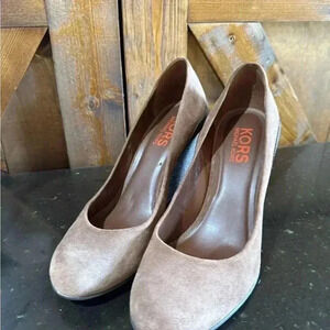 Michael Kors Brown Suede Wedge Heels Size 10